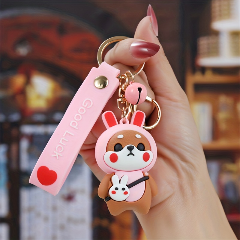 1pc Women Cartoon Rabbit Charm Fashion Keychain
