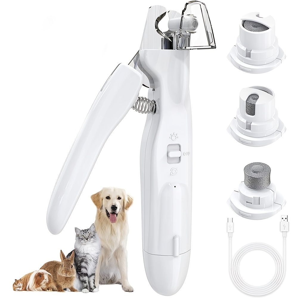 Pet Nail Clipper and Grinder for Dogs and Cats - 2-in-1 Trimmer for Safe  and Easy Grooming