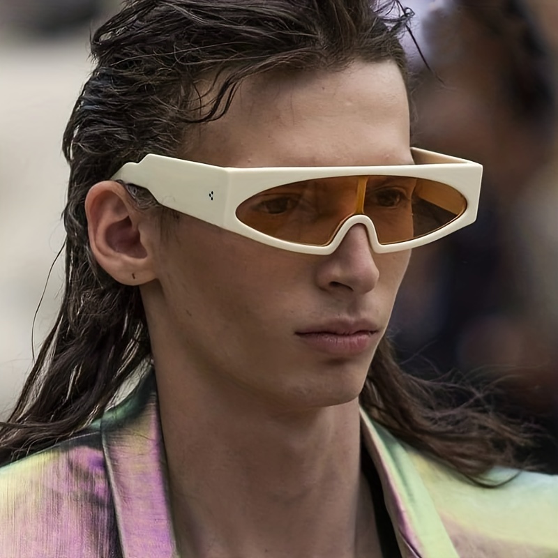 New Fashion Mens Womens Full Frame Uv Protection Glasses Y2k Rice