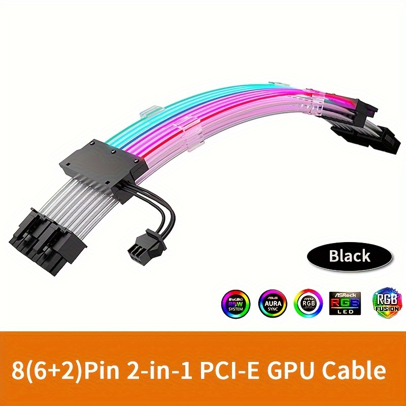 RGB Power Extension Cable 8Pin 24Pin ATX/GPU Aura Sync Gaming PC Decoration