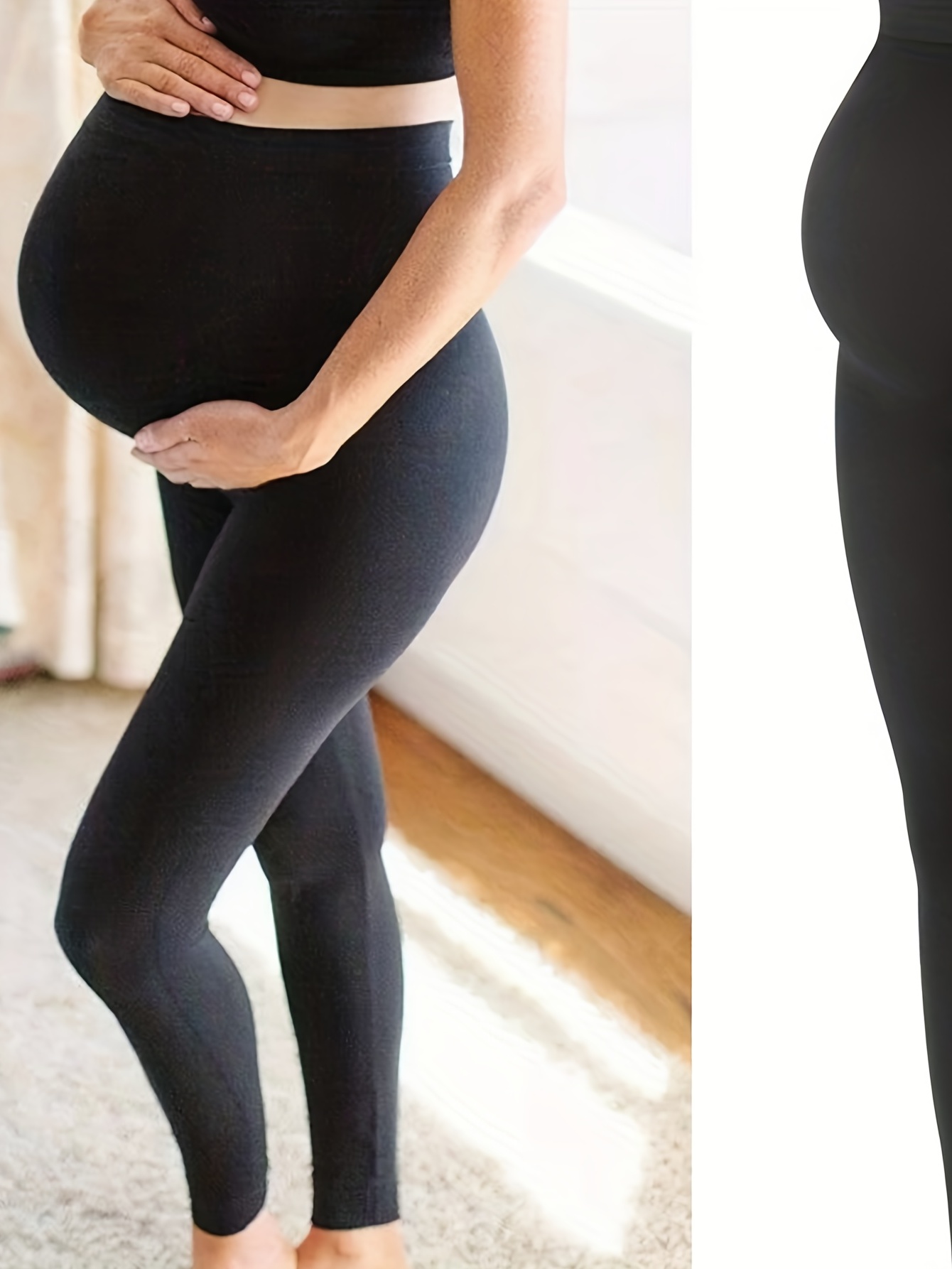 Women's Maternity Leggings Belly Pregnancy Yoga Fitness - Temu