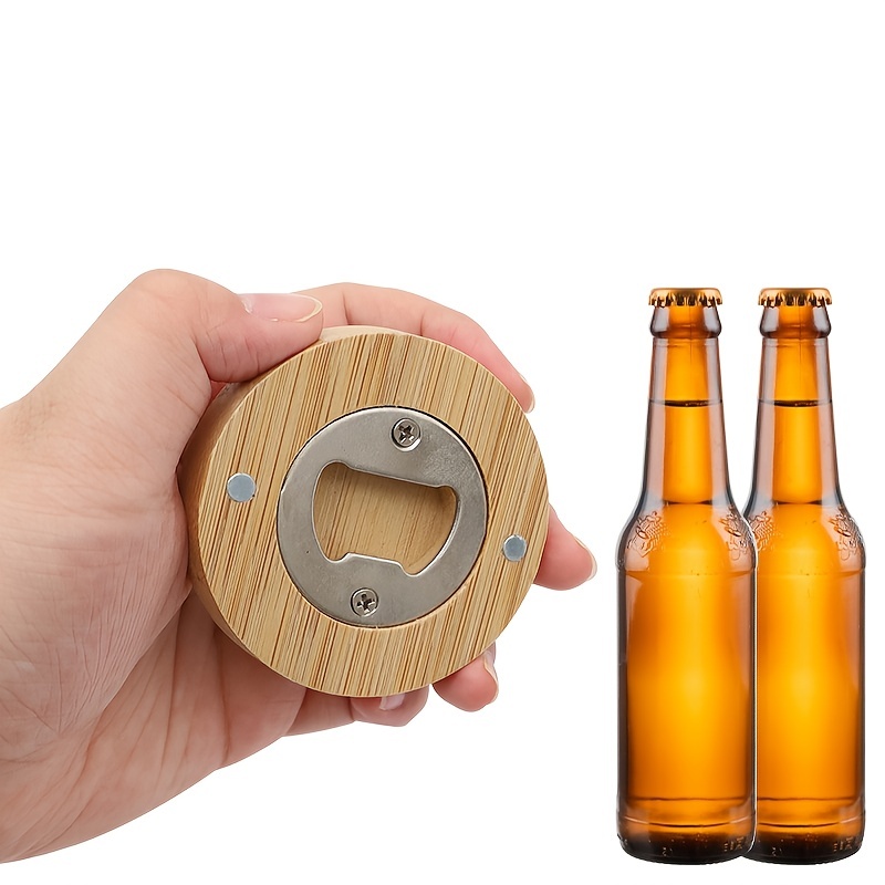1pc Cartoon Bear Design Beer Opener, White Plastic Cute Bottle Cap Opener  For Household