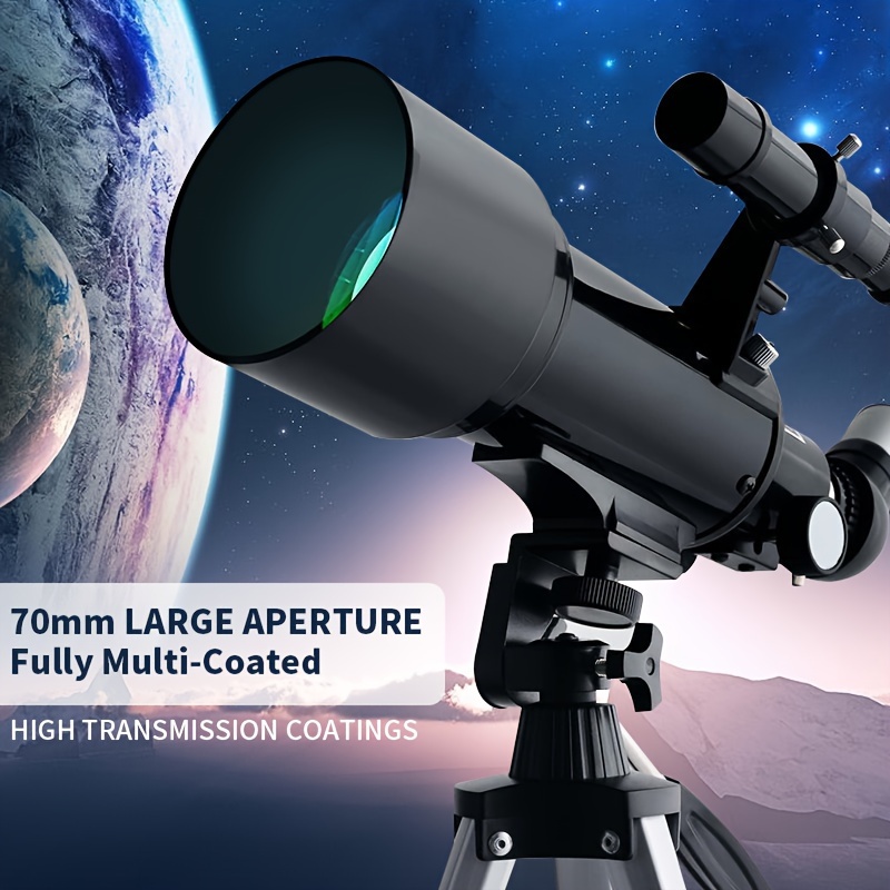 Télescope Portable avec ouverture de 70mm, grossissement de la distance  focale de 300mm, réfracteur astronomique 150x, pour adultes et enfants -  AliExpress