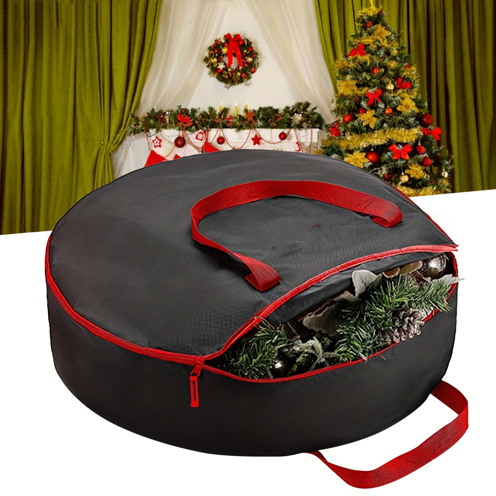 Artificial Christmas Wreath Storage Bag