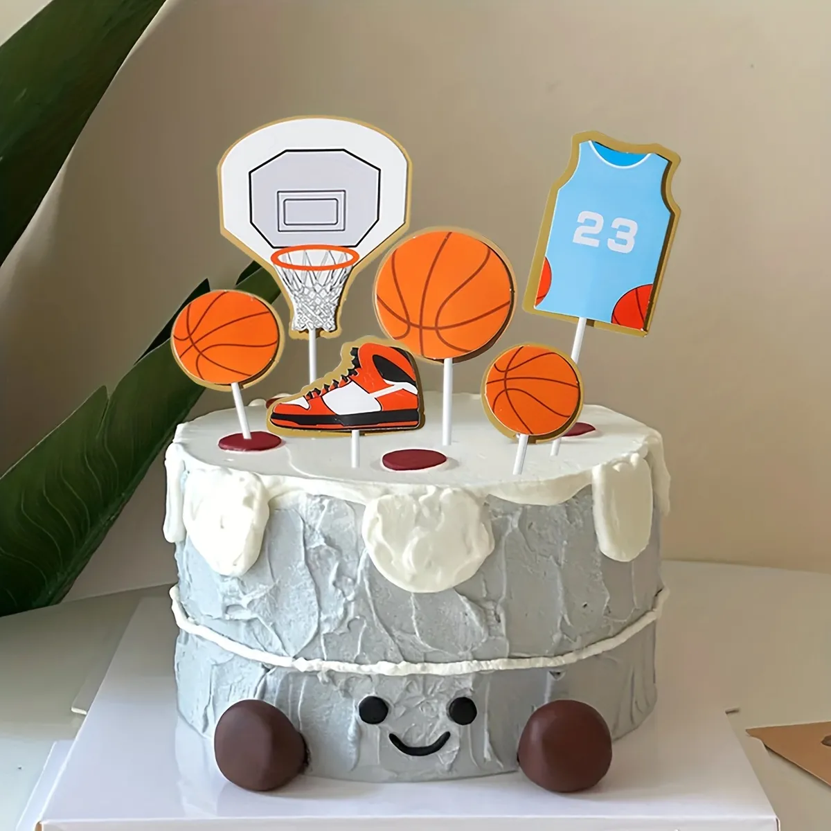 basketball cake topper