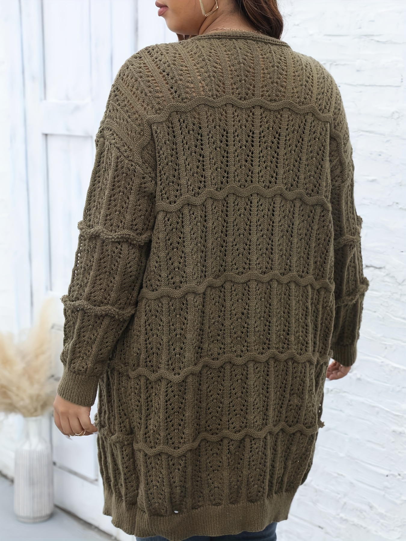 Plus Size Duster Cardigan Sweater