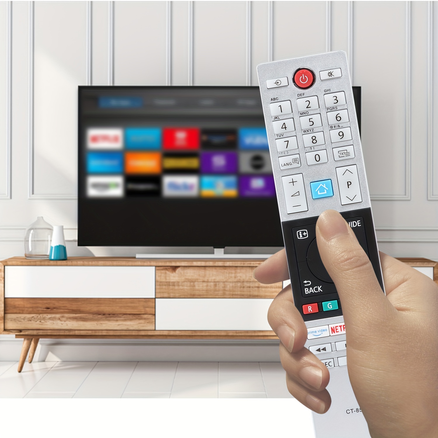  Mando a distancia universal para Toshiba TV, mando a distancia  compatible con todos los televisores inteligentes Toshiba TV, LCD, LED,  HDTV : Electrónica