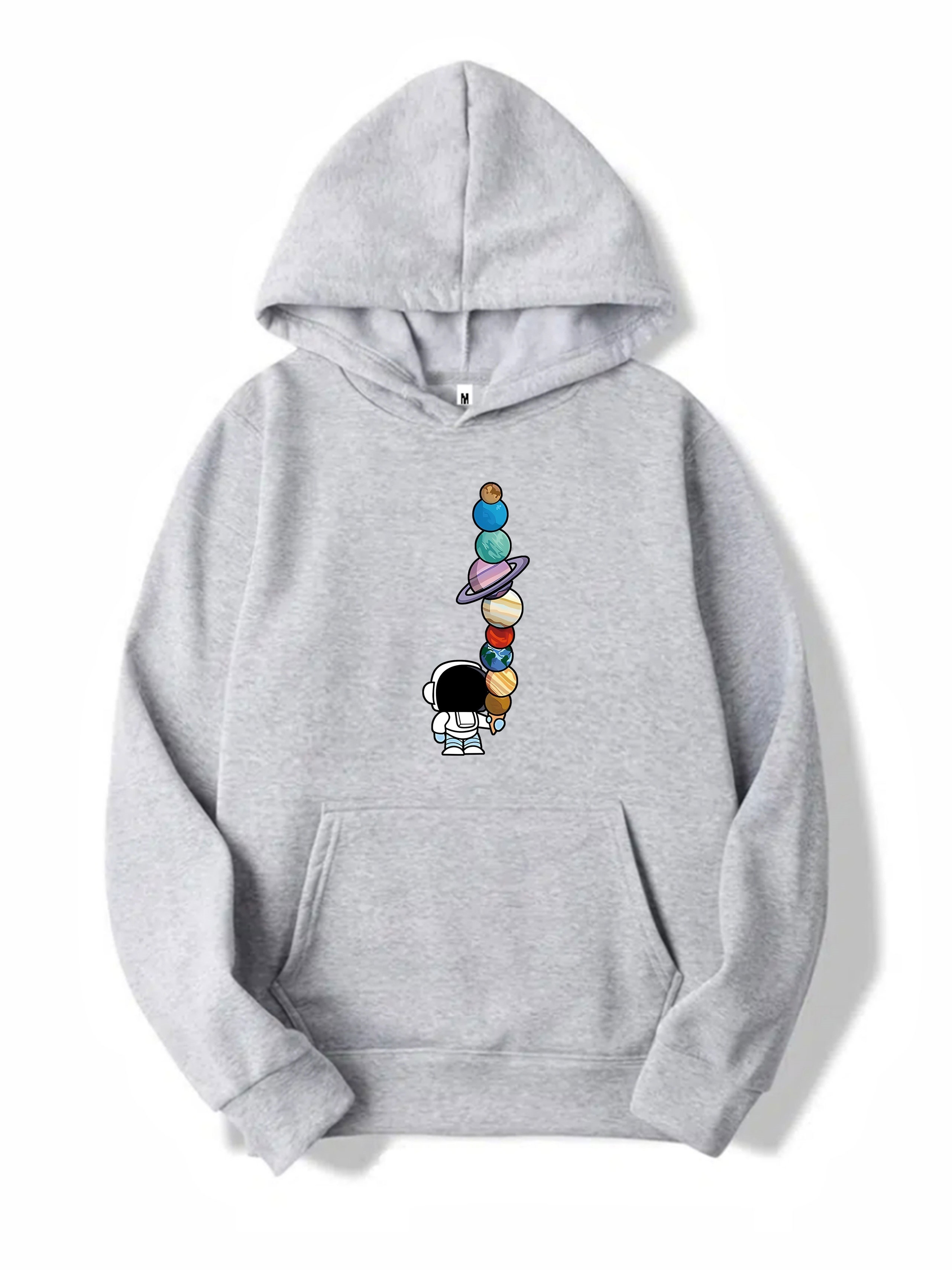 Planet print outlet hoodie