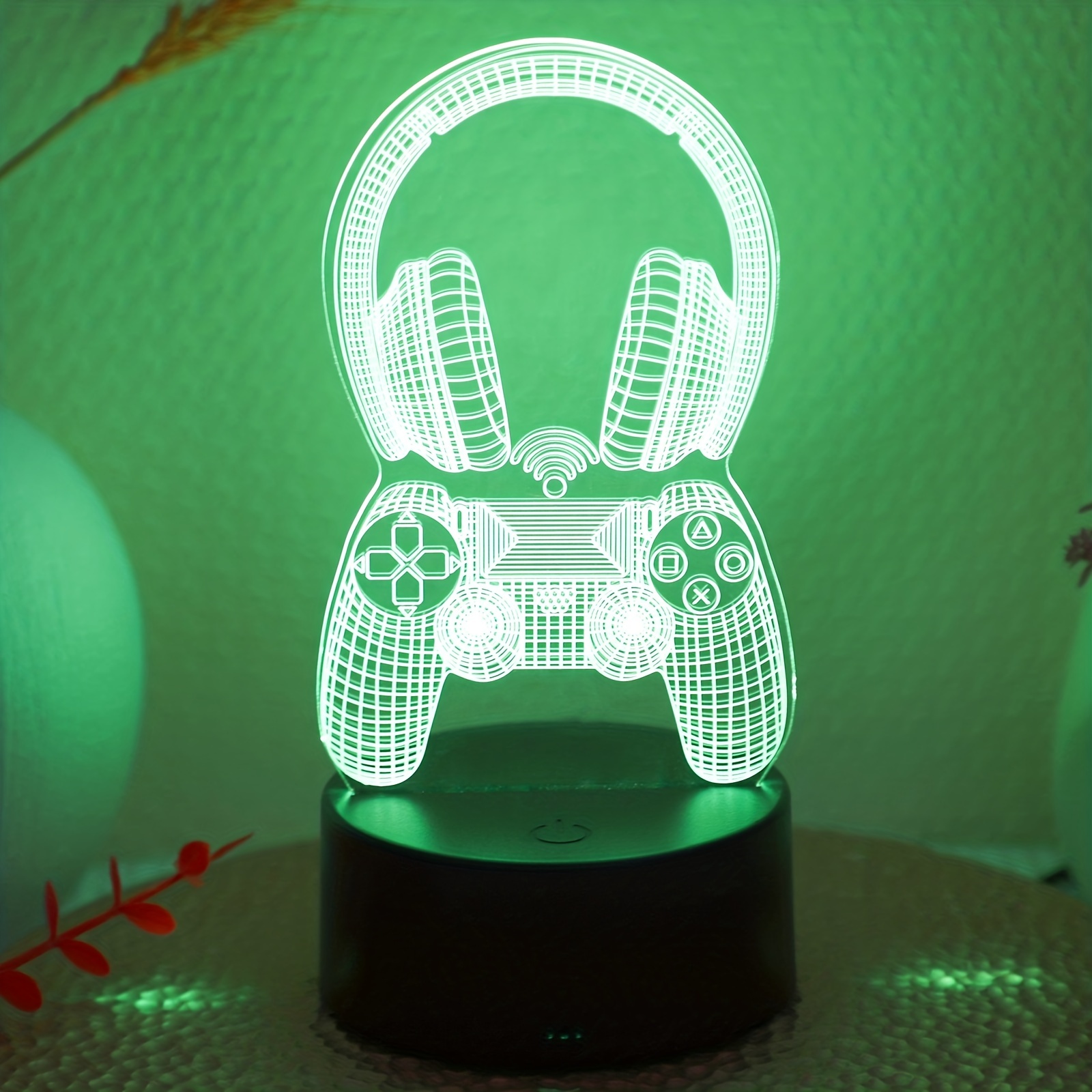 Touch Seven color Gradient Gaming Headset 3d Night Light - Temu