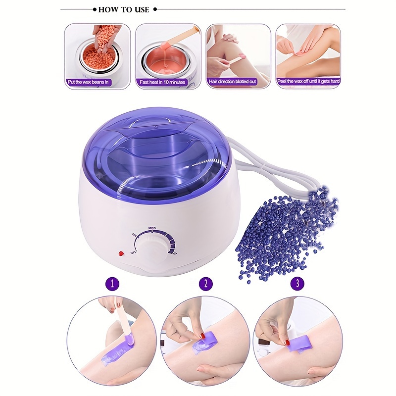 Professional Hair Removal Wax Heater With 6 Wax Beans Fast - Temu