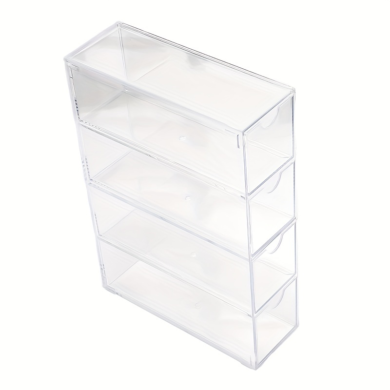 Acrylic Sunglasses Case Storage Box With 4 Clear Divided - Temu