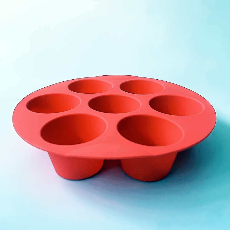 Air Fryer Muffin Pan,, Silicone Cupcake Mold, 7 Cavity Pudding Molds,  Baking Tools, Kitchen Gadgets, Kitchen Accessories - Temu