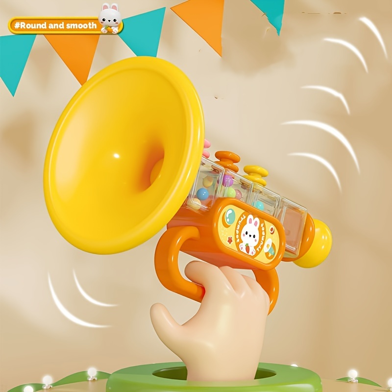 1 Pieza Pequeña Trompeta Juguete Infantil, Para Que El Bebé Pueda Tocar Y  Soplar Música Como Instrumento De Juego, Armónica, Silbato Para Niños Y  Niñas, Moda de Mujer