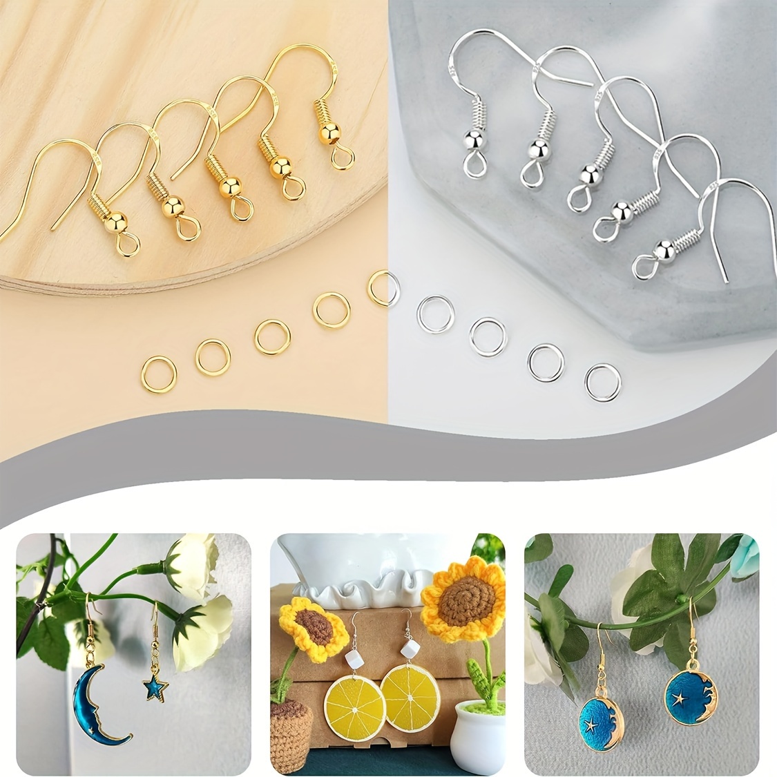 925 Sterling Silver Hypoallergenic Earring Hooks For Jewelry - Temu