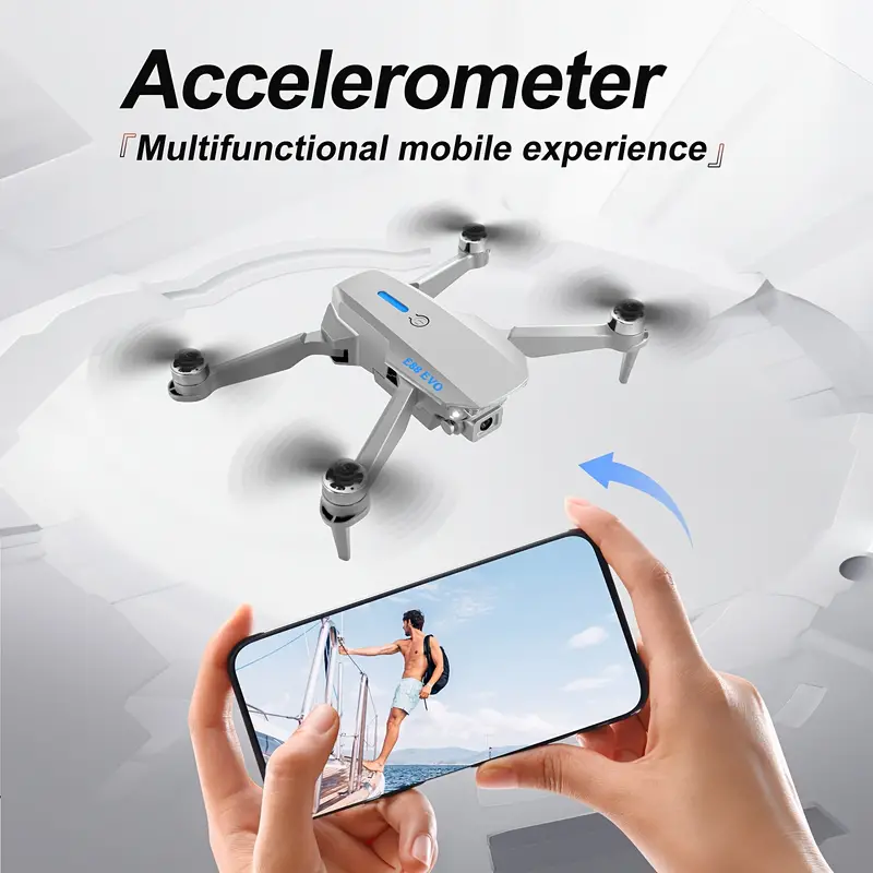 e88 evo remote control hd dual camera drone with dual three batteries brushless motor headless mode optical flow positioning smart follow track flight christmas halloween thanksgiving gifts details 14
