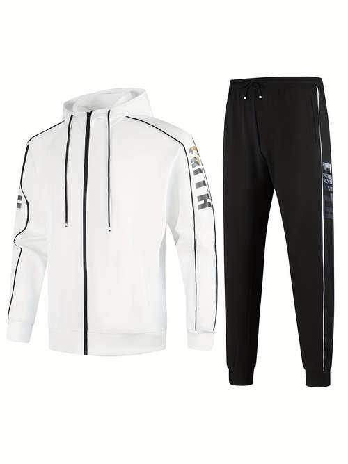 Ensemble 2 Pièces Homme - Sweat Manches Longues + Pantalon Jogging - Automne - Confort Et Style Décontracté