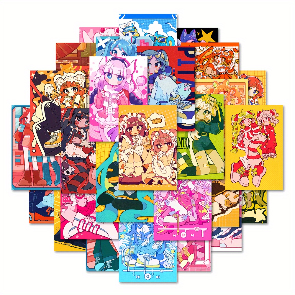 100PCS/Pack Anime Rilakkuma Sticker DIY Phone Case Luggage Laptop  Waterproof PVC Material Graffiti Sticker Toy Sticker