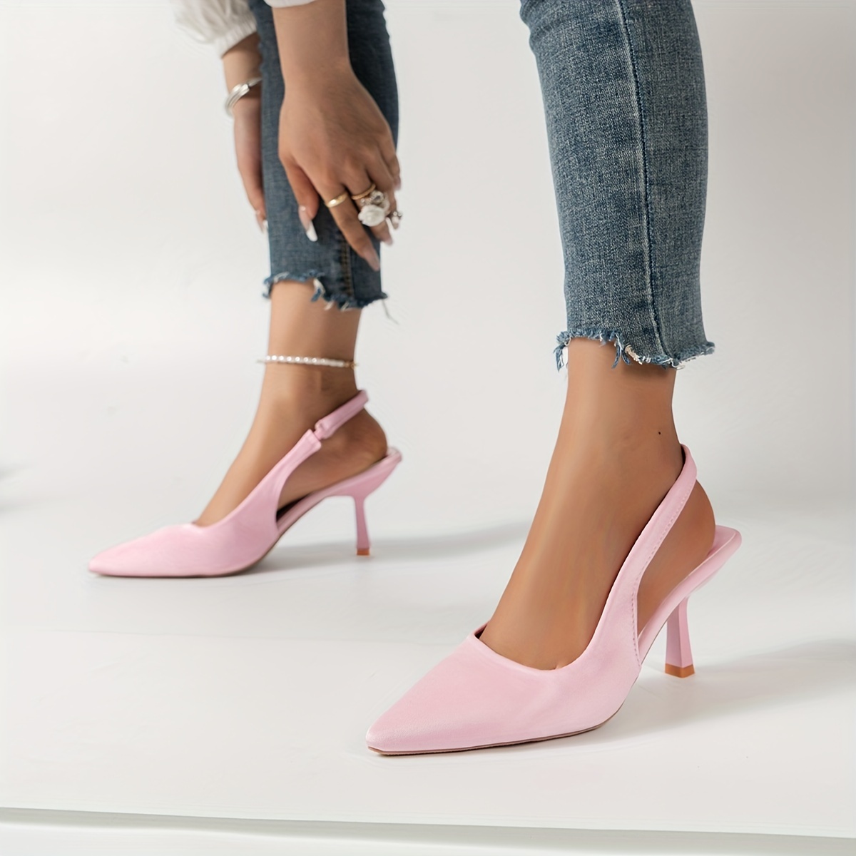 Light pink 2024 closed toe heels