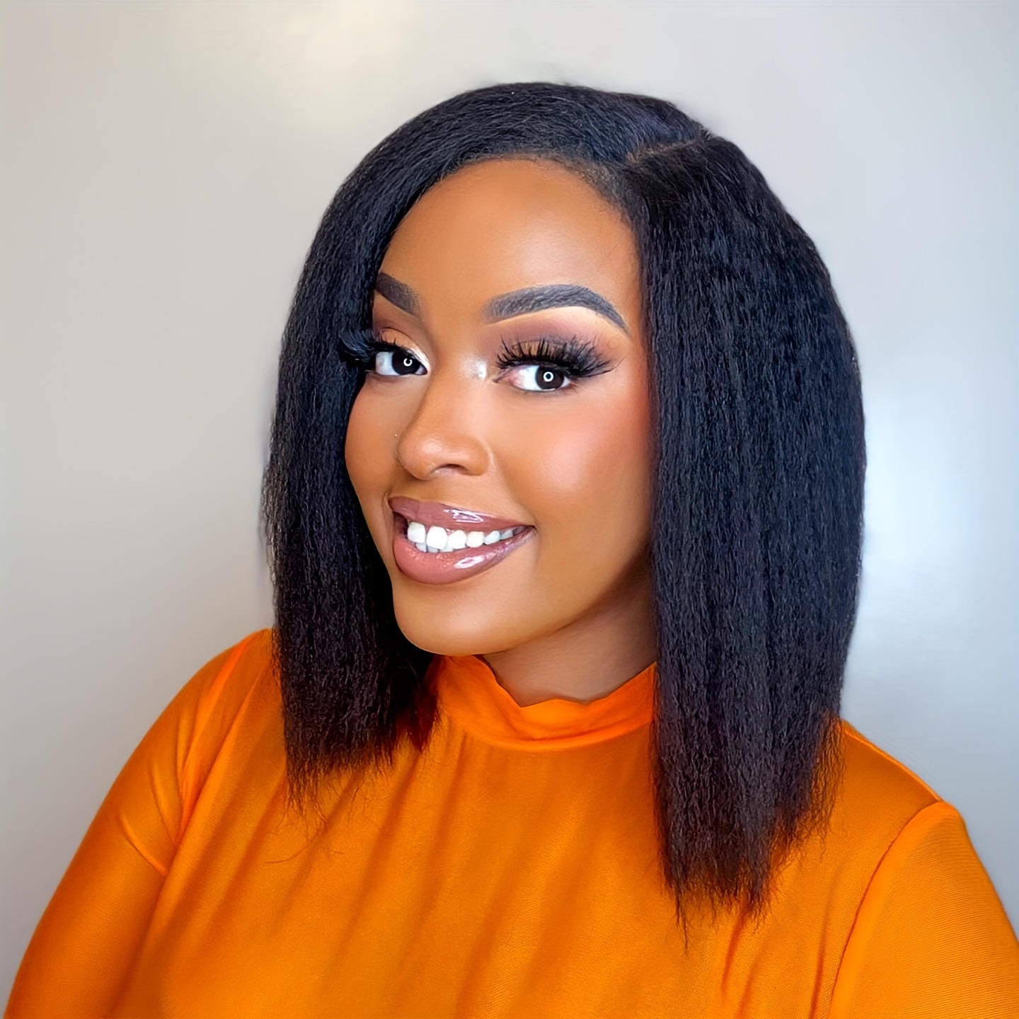 Half wig yaki clearance hair