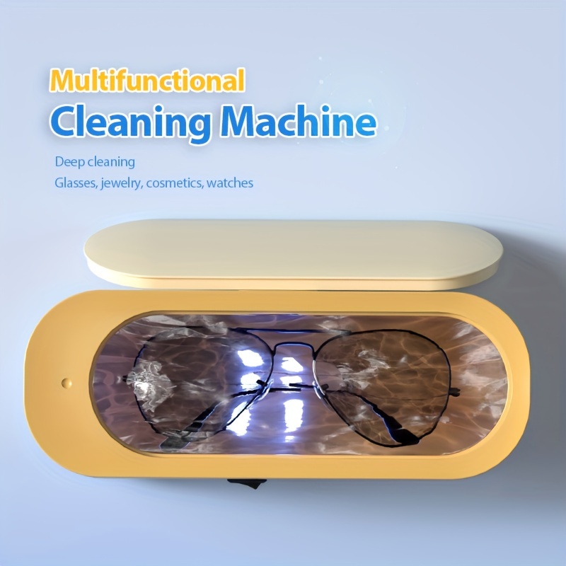 Jewelry Cleaner With Razors - Portable Cleaning Solution For Watches,  Glasses - Temu