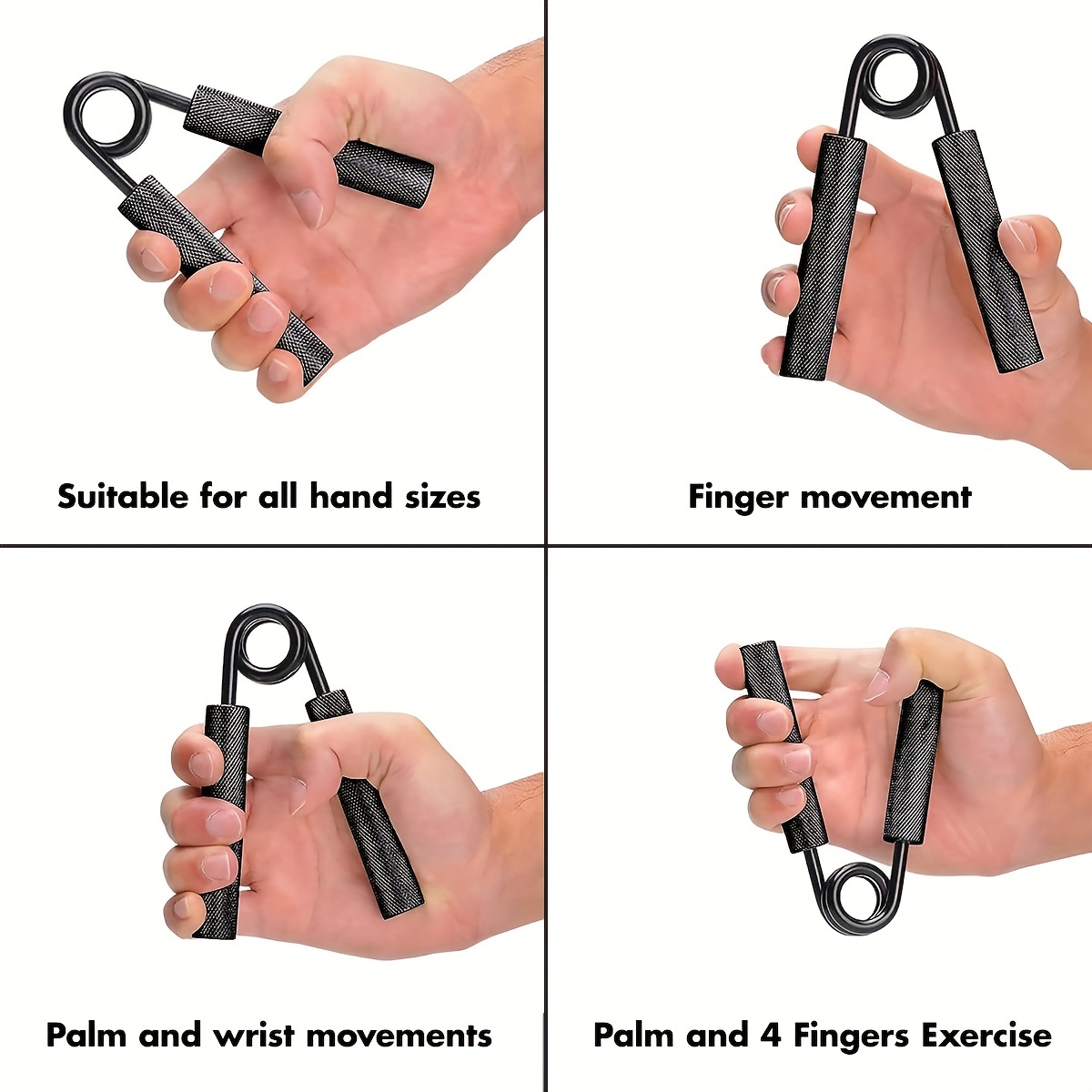3pcs Grip Strength Trainer, Metal Hand Grip Strengthener, Heavy-Duty  Forearm Strengthener, Hand Gripper For Strength Training And Hand  Rehabilitation