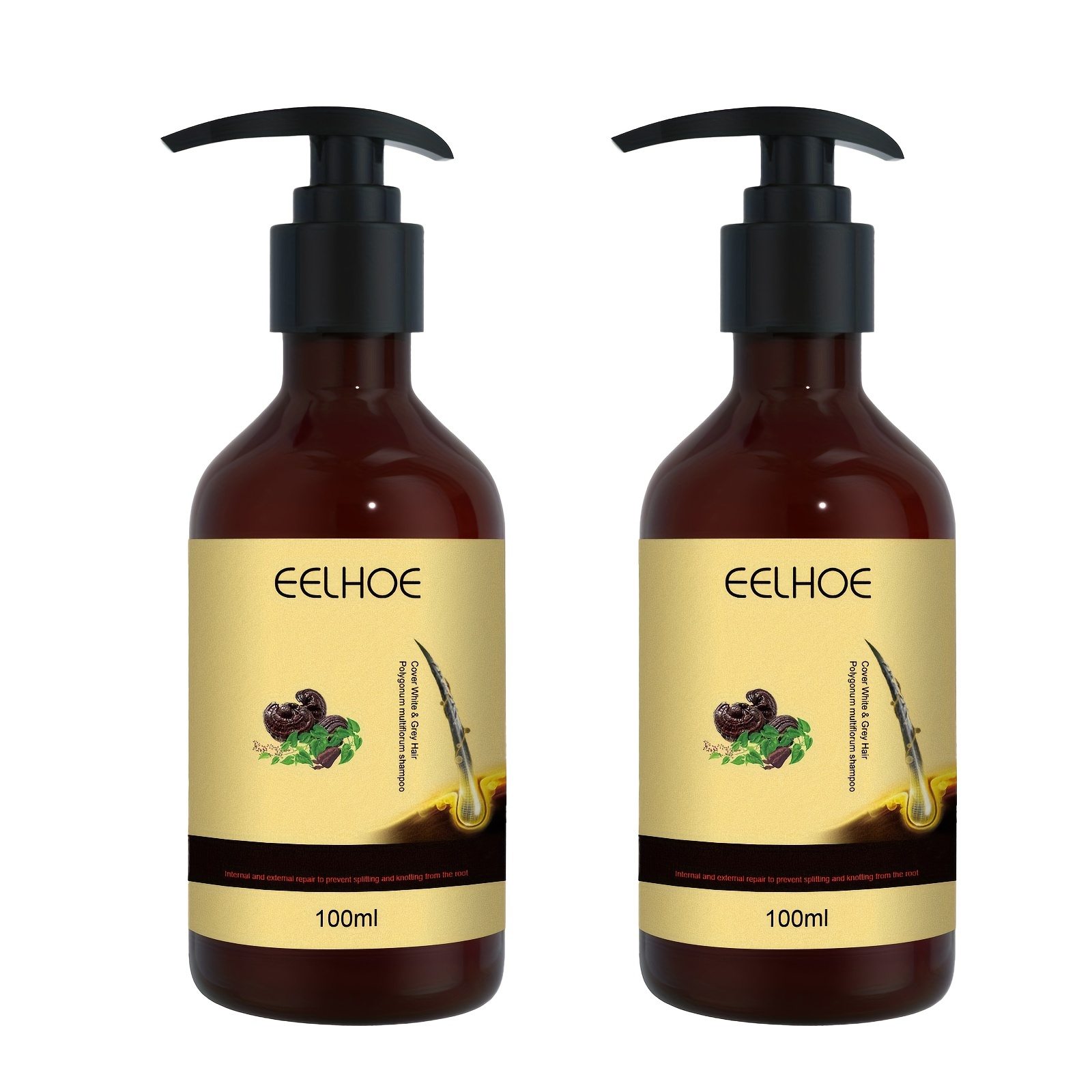 Organic Polygonum Multiflorum Hair Shampoo for Darkening Hair