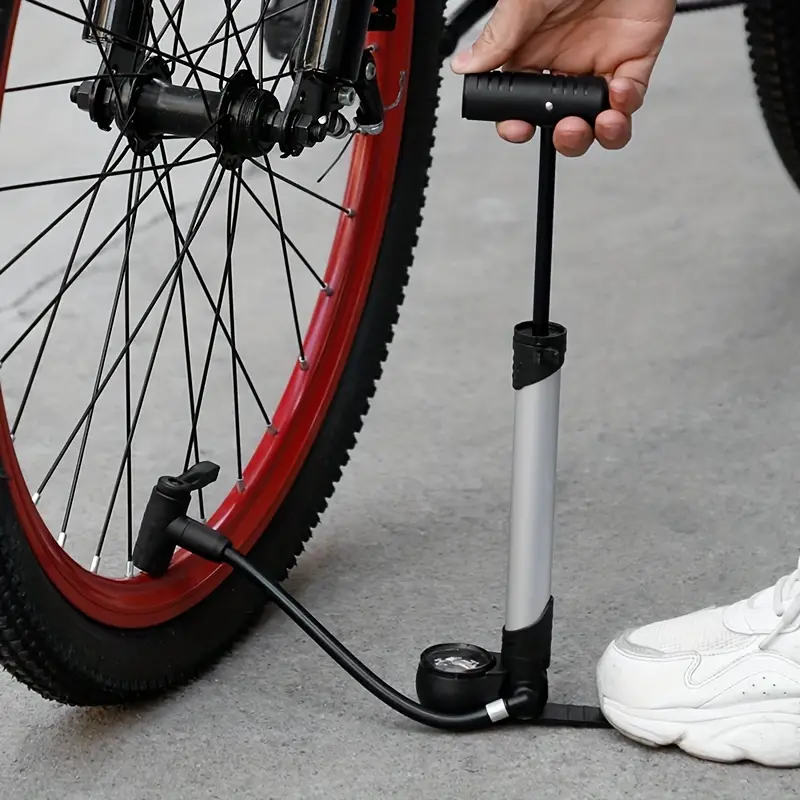 Pompa Bici con manometro portatile 
