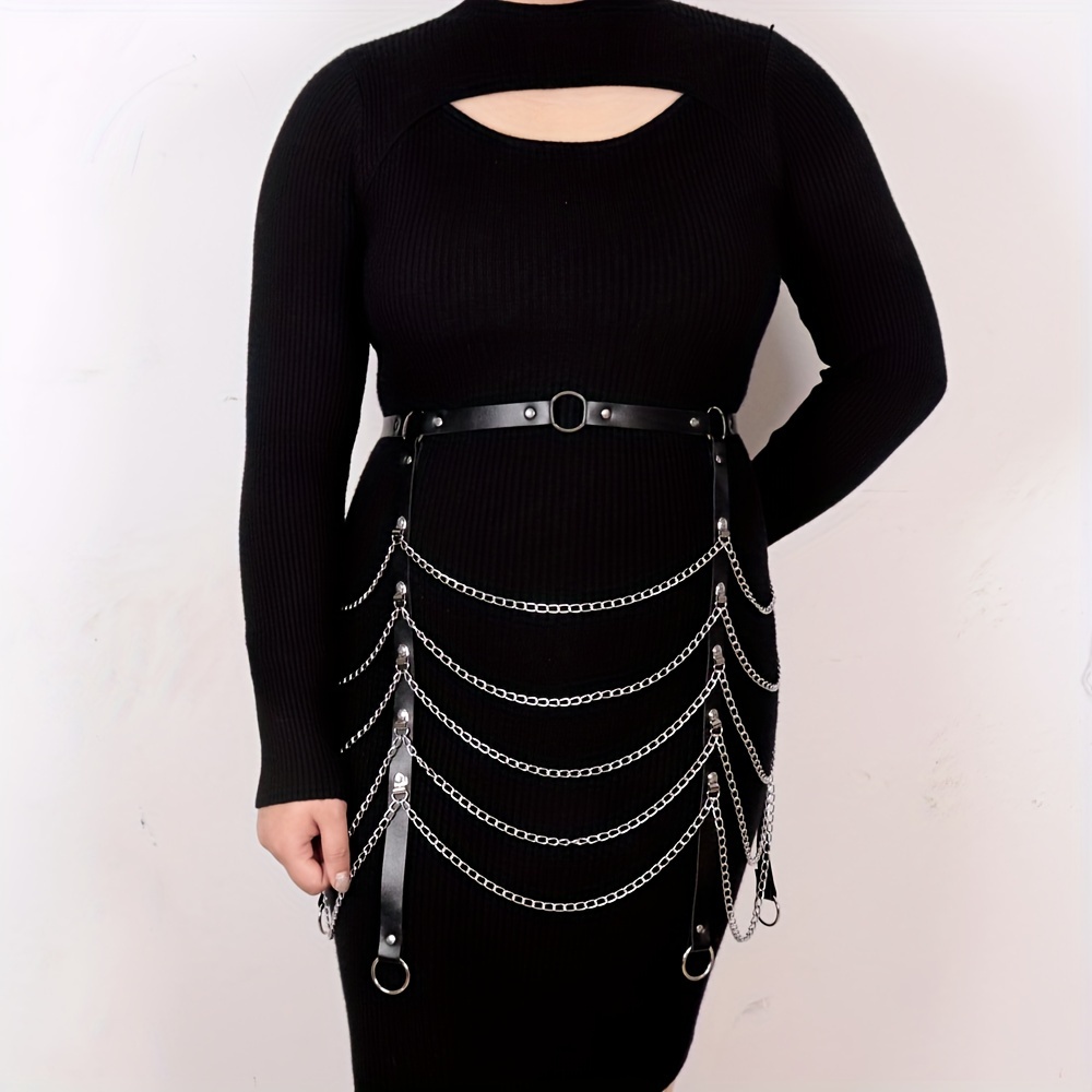 Halloween Gothic Punk Style Waist Chain Belt, Body Chain Belt Girls Fashion  Belt - Temu