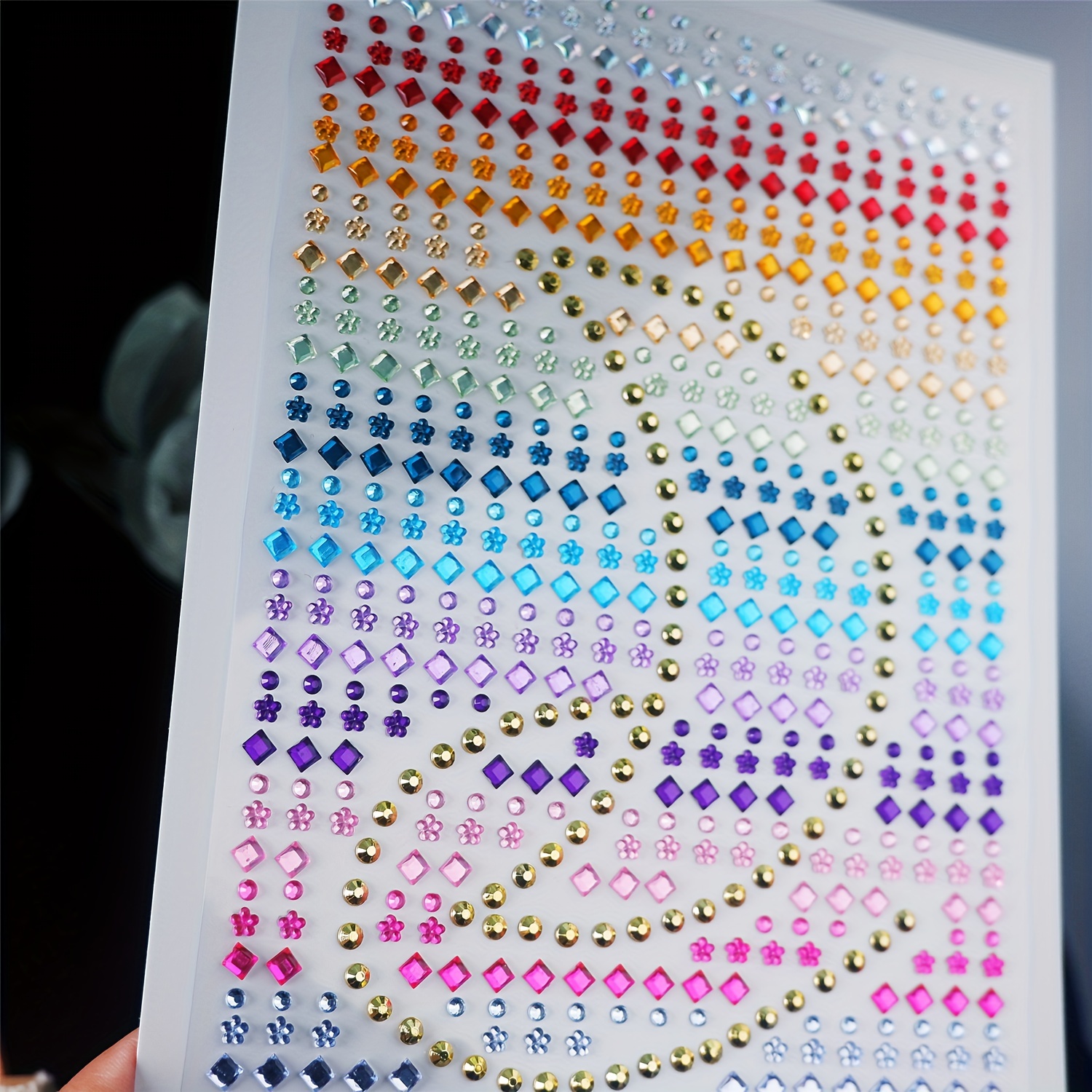 Self adhesive Rhinestone Stickers Sheets Embellishments For - Temu