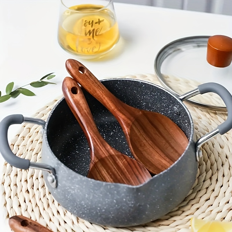 Heat resistant Wooden Soup Spoon For Cooking And Serving - Temu