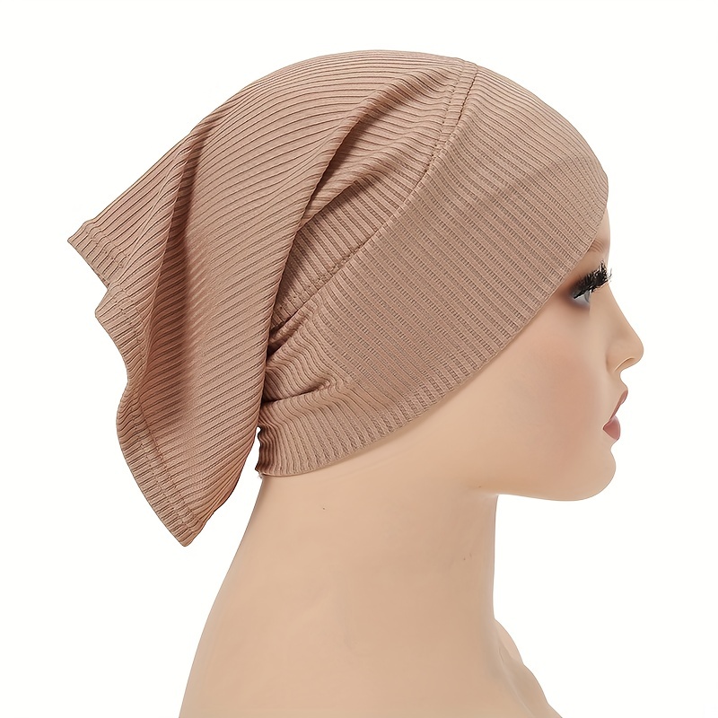 Forehead Cross Hijab Undercap Solid Color Turban, Head Scarf Inner Casual Underscarf Soft Comfortable Headscarf Head Wraps,Temu