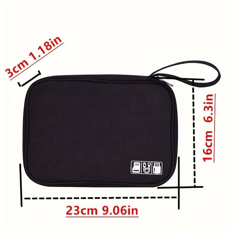 electronic accessories organizer multifunctional business travel usb cable bag digital gadget zipper storage bag