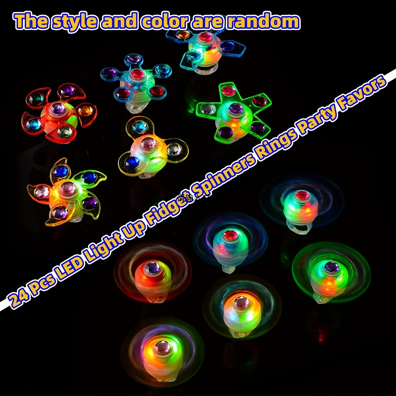 Led Light Fidget Spinners Rings Party Favors Christmas - Temu Mexico