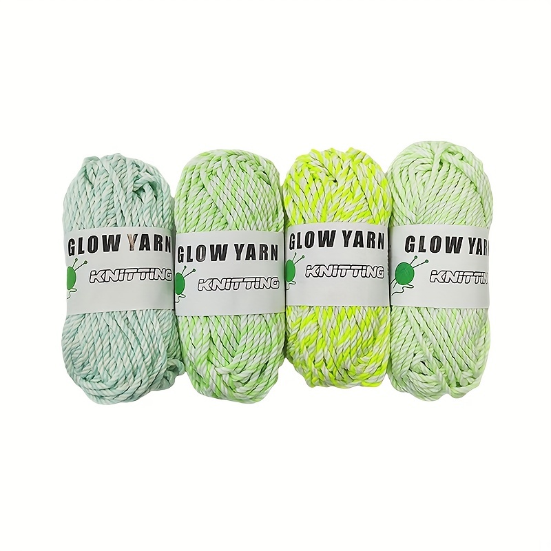 1pc Glow In The Dark Yarn, Luminous Yarn, Soft And Perfect For DIY Knitting  And Crocheting, Knitting Supplies