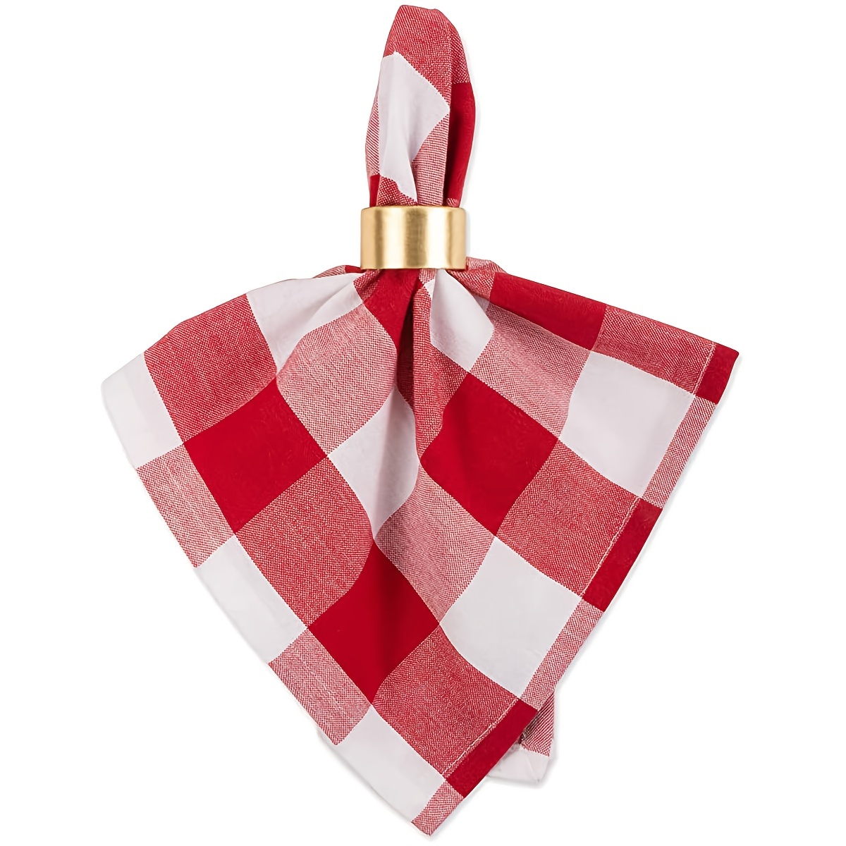 Christmas Cloth Napkins Buffalo Plaid Cloth Napkins Reusable - Temu