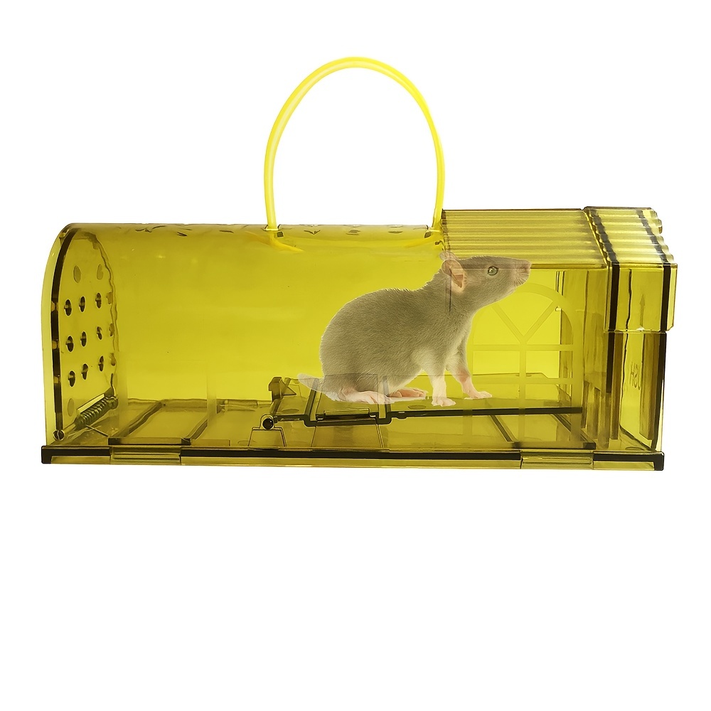 Small Humane Mouse Trap,transparent Live Mice Trap That Work, No Kill Catch  Release Rat Trap, Plastic Mouse Trap Box Indoor Outdoor, 2 Pack