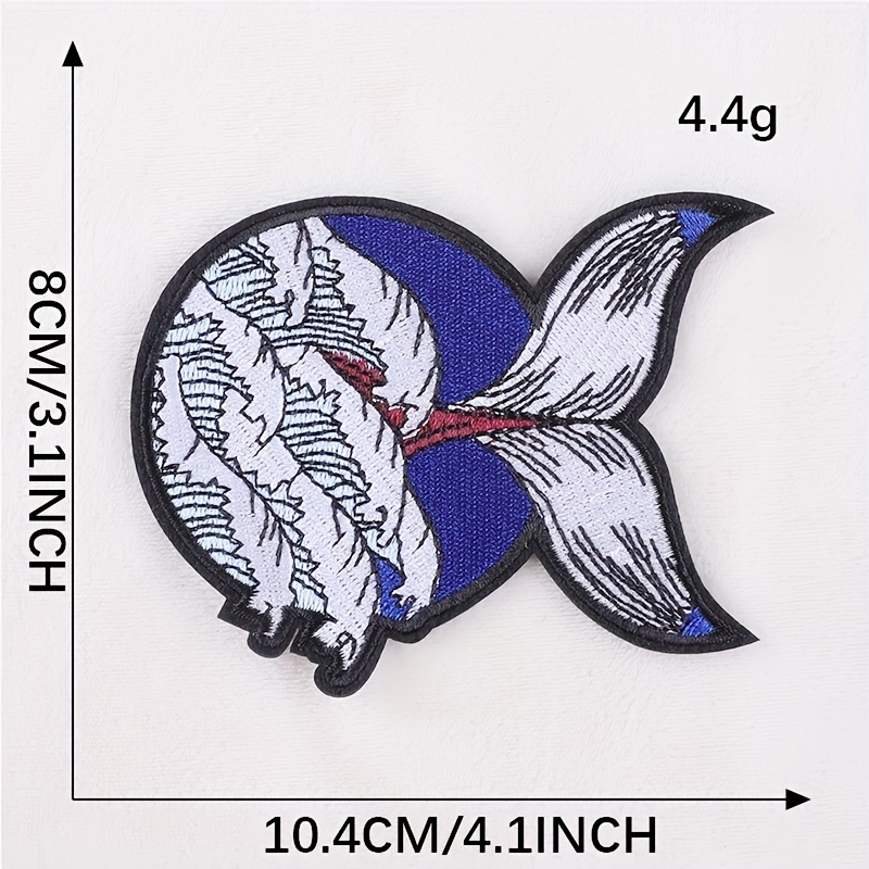 Sea Wave Embroidery Patches For Men - Clothing Repair & Decoration