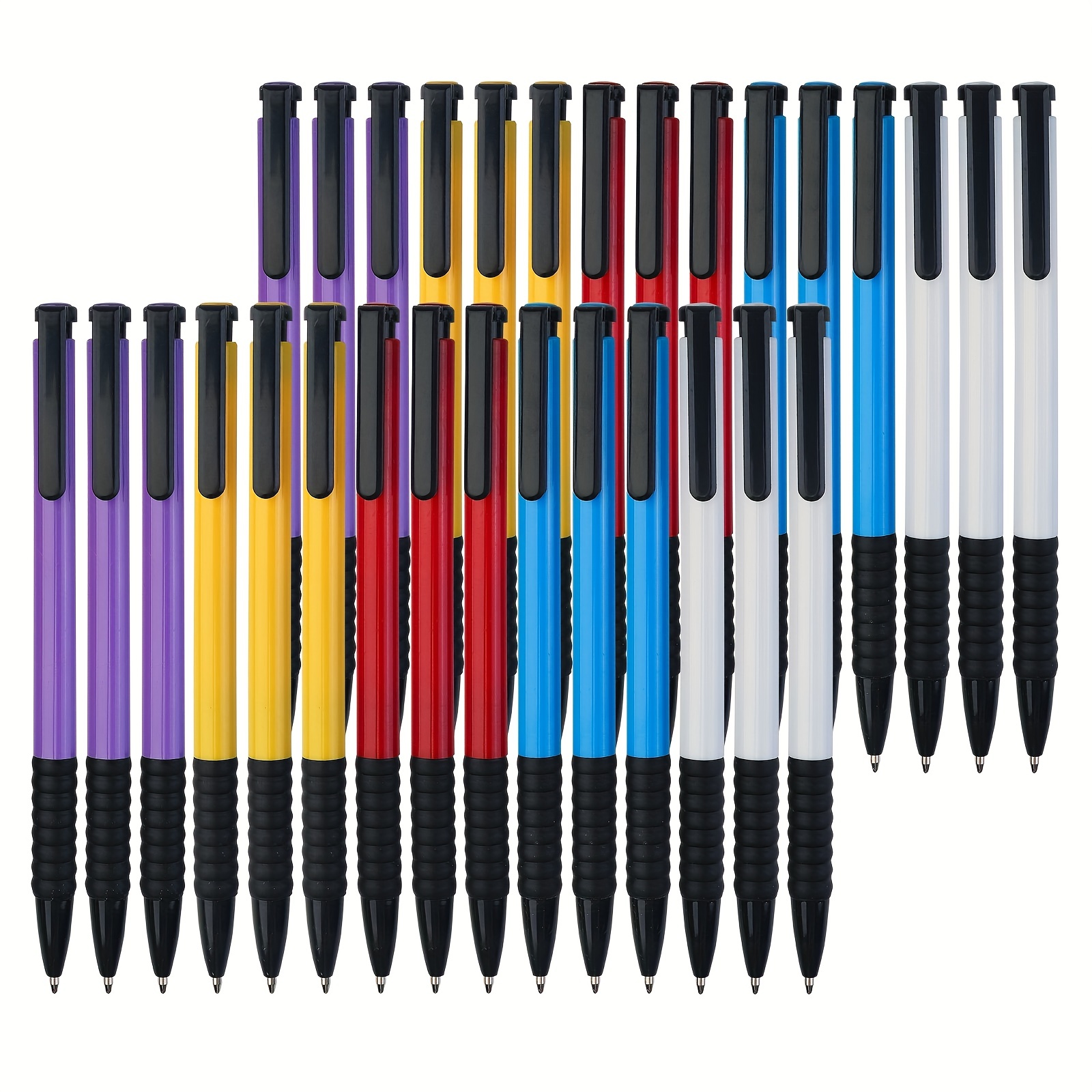 Retractable Ballpoint Pens Comfortable Writing Black Ink - Temu