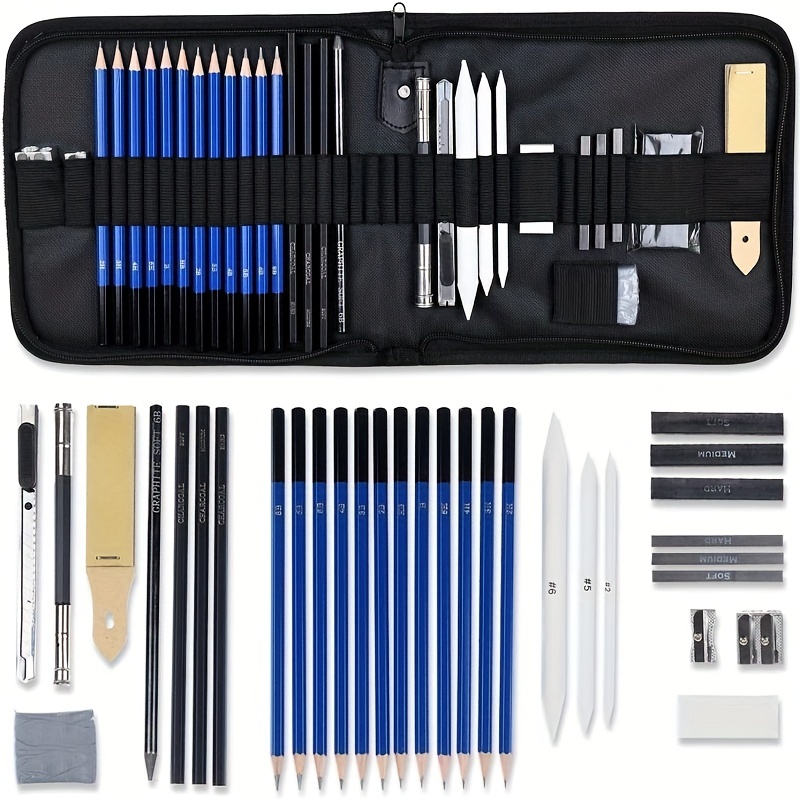  82 Pack Drawing Set Sketching Kit, Pro Art Supplies with  3-Color Sketchbook, Coloring Book, Colored, Graphite, Charcoal, Watercolor,  Metallic Pencil, for Artists Adults Teens Beginners : Arts, Crafts & Sewing