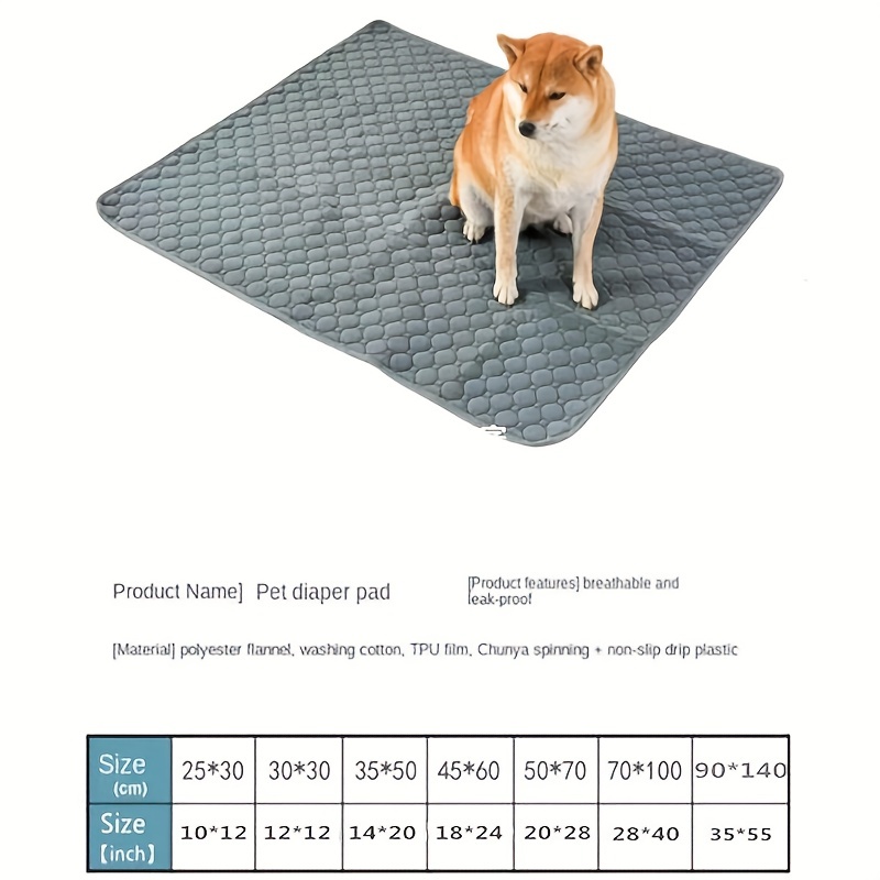 1pc Tapis Pour Animaux De Compagnie Réutilisable Et Antidérapant Pour Chiens  Et Chats - Tapis Absorbant Lavable Pour L'entraînement Et L'apprentissage  De La Propreté - Économise De L'argent Et Réduit Les Déchets 