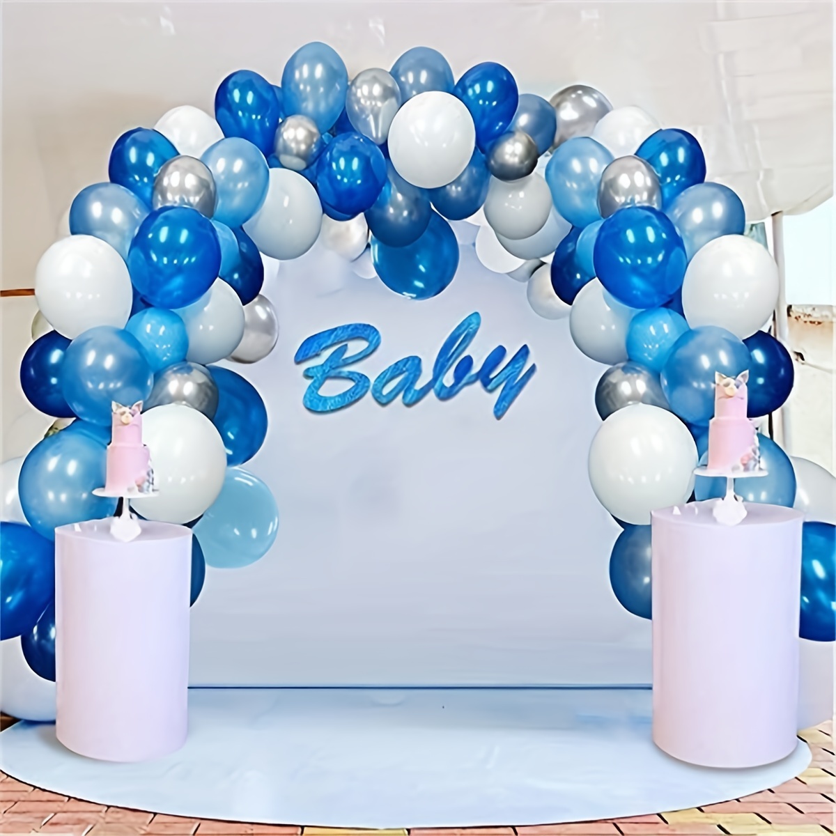 Set Kit Arco Ghirlanda Palloncini Blu Palloncini Blu - Temu Italy