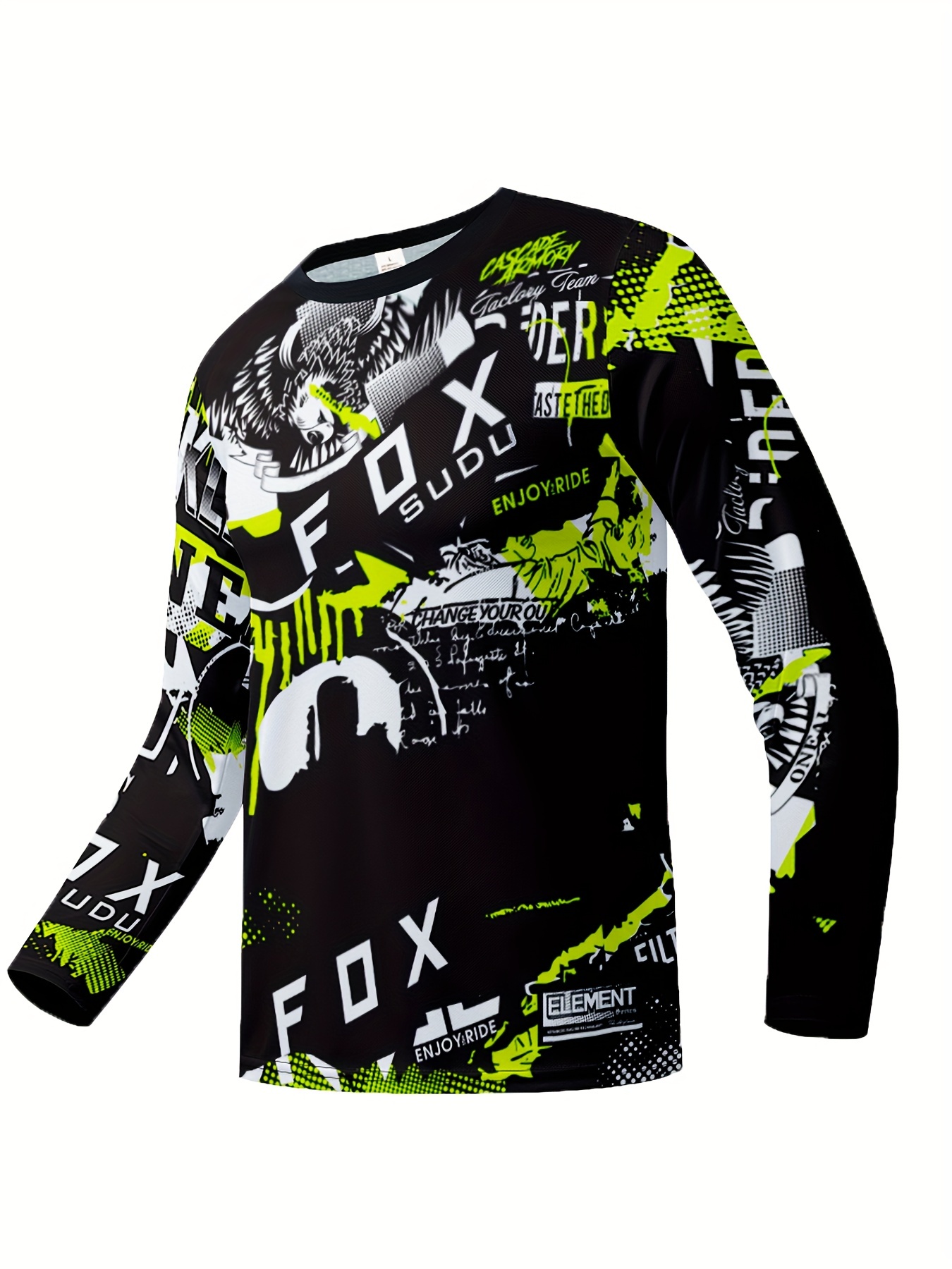 SUBOMAN Fox New Downhill Jerseys Long Sleeves Mountain Bike MTB Shirts Offroad DH Motorcycle Jersey Breathable Motocross Sportwear Clothing,Temu