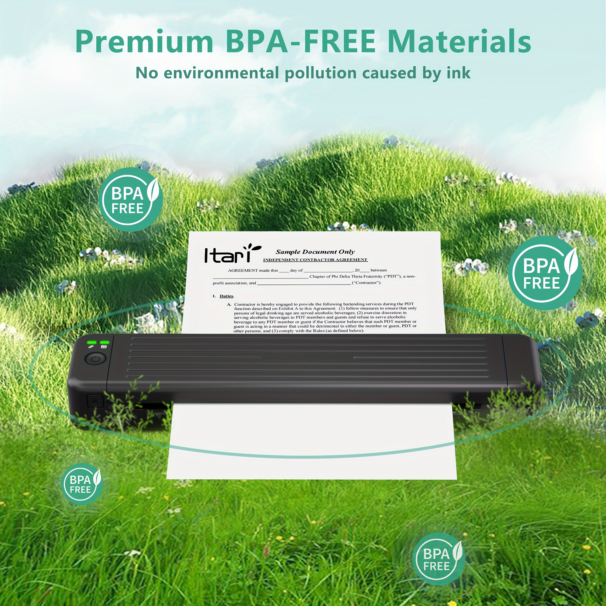  Phomemo A4 Printer Paper, Premium Copy Printer, Printer Paper  Compatible with Phomemo P831, HPRT MT800/Brother/HP/Canon Printer, Size  8.27 x 11.69, 200 Sheets : Office Products