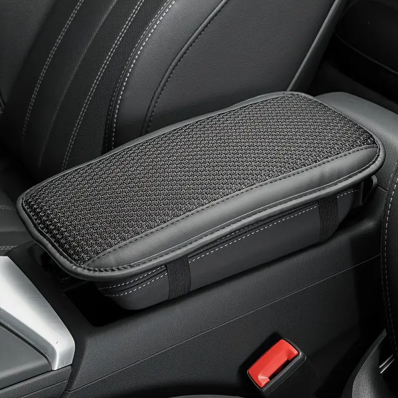 Auto Center Console Pad Pu Leather Car Armrest Seat Box - Temu