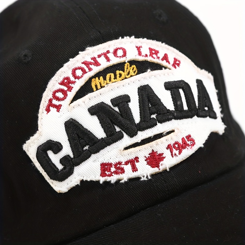 Canada Maple Leaf Baseball Cap Embroidery Patch Solid Sun Hat Unisex Dad Hats