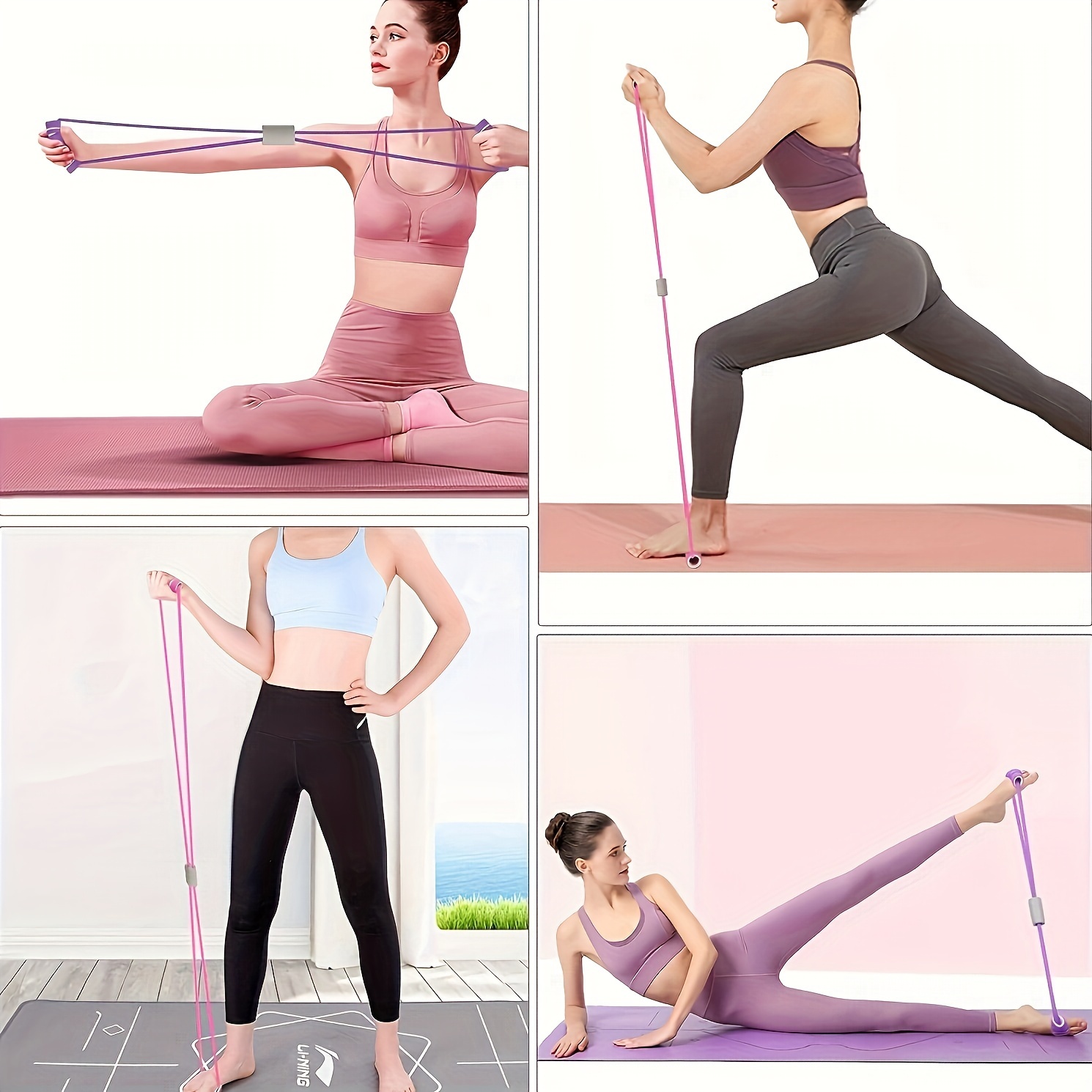 2pcs 8-Shaped Stretching Belts for Shoulder & Back