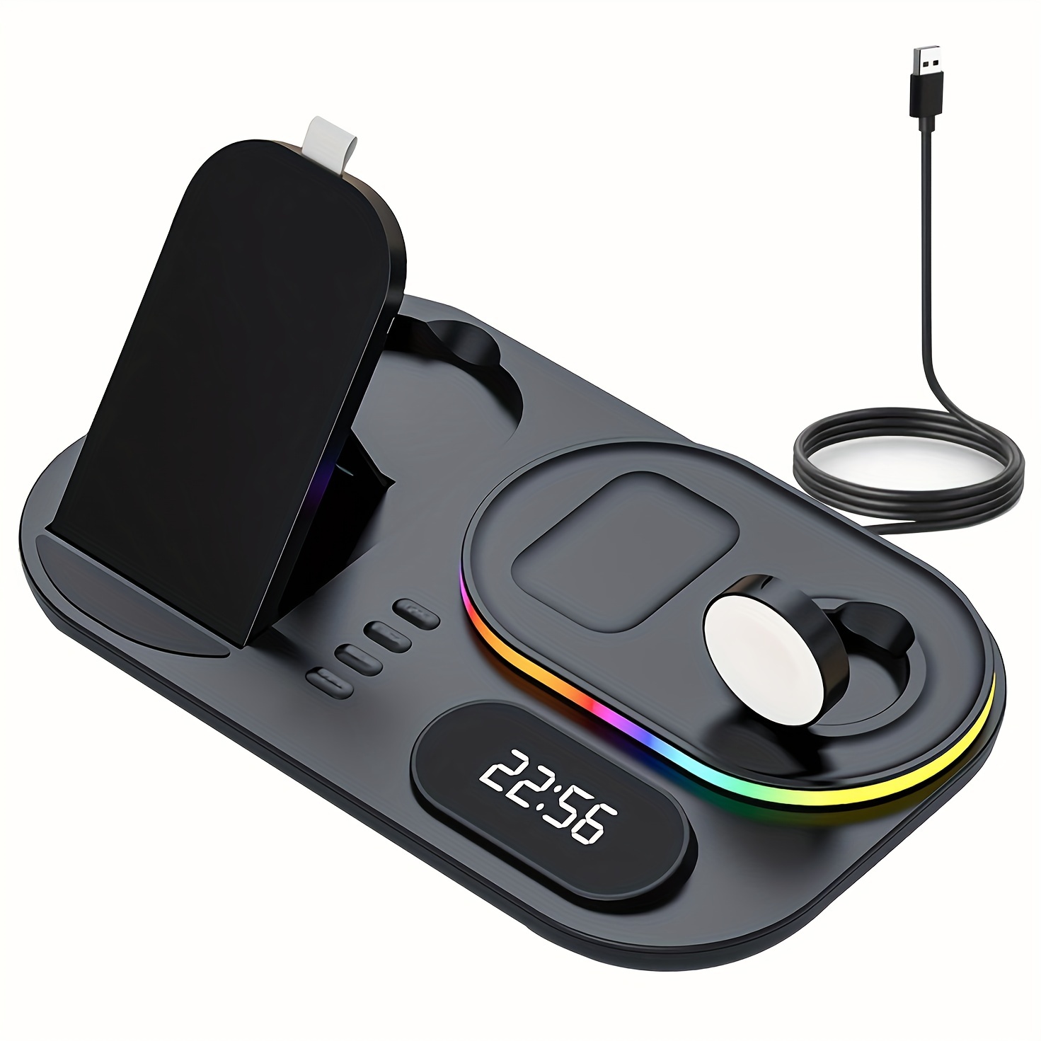 Chargeur induction SAMSUNG sans fil stand charge rapide Noir Samsung en  multicolore