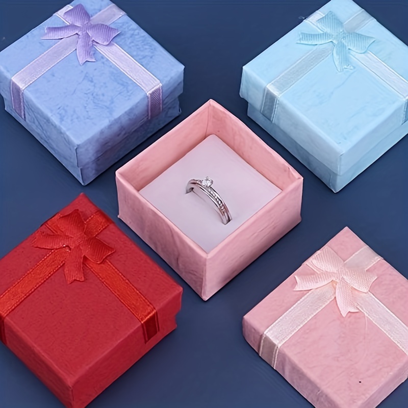 

24 Pcs Jewelry Gift Boxes, Elegant And Compact, Perfect For Necklace, Earrings, And Ring Storage, Ideal For Wedding Favors And Small Business Packaging