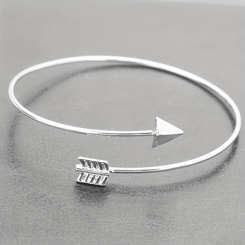 Creative Arrow Cuff Bangle for Men, Holiday Gift