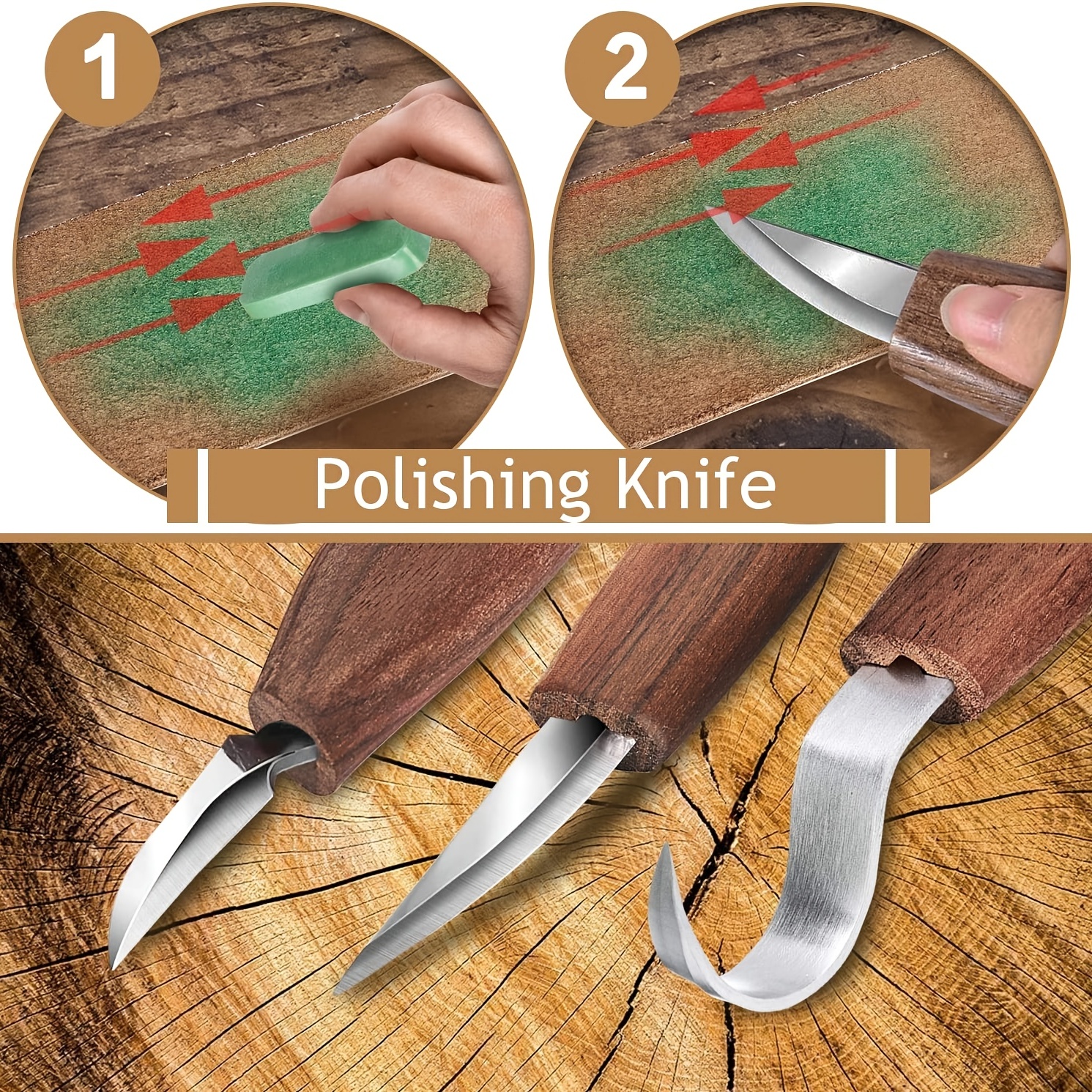 Wood Carving Kit Wood Carving Tool Polishing Compound Whittling